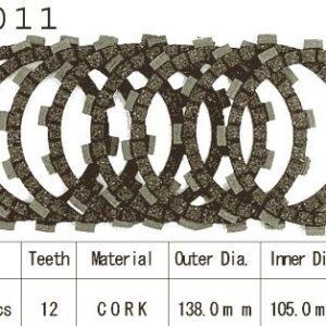 Kit Disques d'Embrayage Garnis Cross Yz 125 1993/2007
