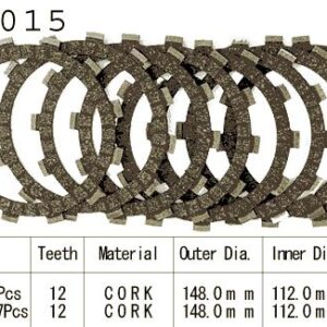 Kit Disques d'Embrayage Garnis Wr 400 F 1998/2000