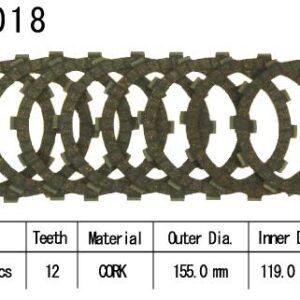Kit Disques d'Embrayage Garnis Cross Yz 426 F An 2000/2002