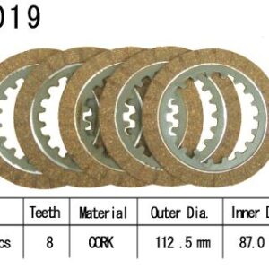 Kit Disques d'Embrayage Garnis Ttr 90 2000/2002