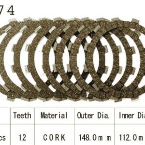 Kit Disques d'Embrayage Garnis Xj 600 N/S Diversion 1992/2002