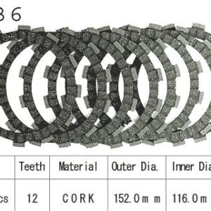 Kit Disques d'Embrayage Garnis Gsf 600 Bandit 1995/2002