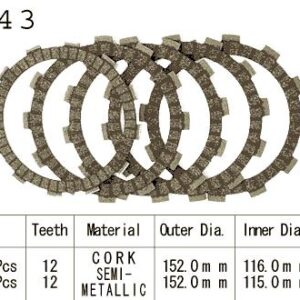 Kit Disques d'Embrayage Garnis Dr 250 S 1982/1987