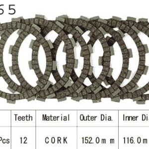 Kit Disques d'Embrayage Garnis Cross Rm 250 1988/1995