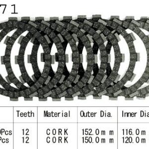 Kit Disques d'Embrayage Garnis Vs 1400 Gl 1999/2000
