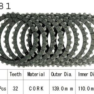 Kit Disques d'Embrayage Garnis Gsx 1100 G 1991/1993