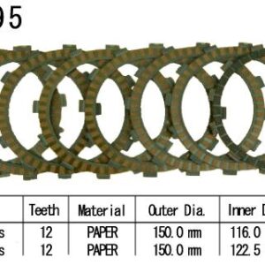 Kit Disques d'Embrayage Garnis Dr-Z 400 E/S 2000/2005