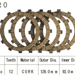Kit Disques d'Embrayage Garnis Ke125 A 76-83