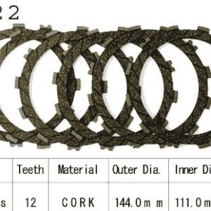 Kit Disques d'Embrayage Garnis Klr250 D 1993/1996