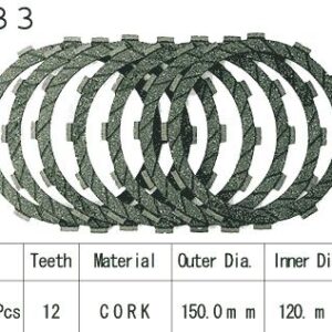 Kit Disques d'Embrayage Garnis Kx250 B1/C1 1982/1983