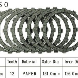 Kit Disques d'Embrayage Garnis Zx750 Turbo 1984/1985