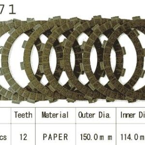 Kit Disques d'Embrayage Garnis Kx250 H1/H2 1990/1991