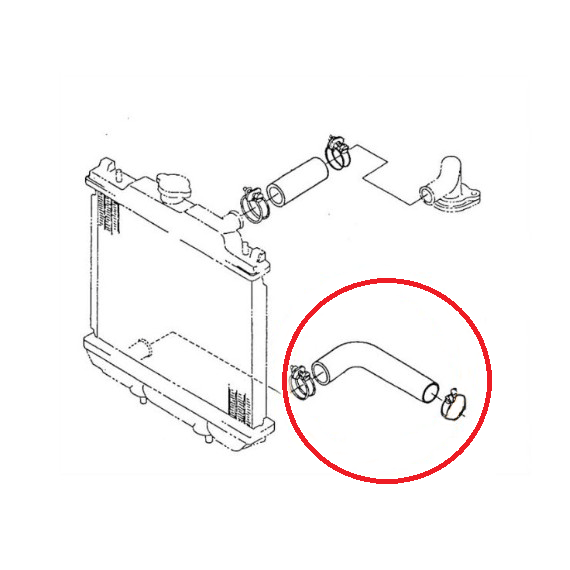 DURITE INFERIEURE DE RADIATEUR - AIXAM 400 500.4 500SL 500.5 721 741 751 CITY SCOUTY CROSSLINE ROADLINE GTO CROSSOVER MEGA GAMME IMPULSION VISION – Image 2