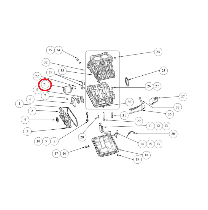 FILTRE A HUILE ADAPTABLE - MOTEUR LOMBARDINI DCI 442, LOMBARDINI DCI 492, LOMBARDINI HDI 480 – Image 2