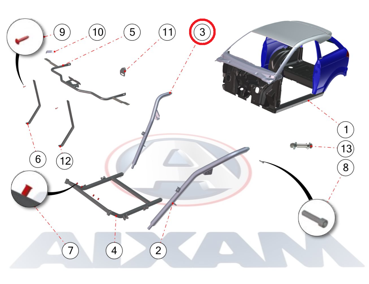 JAMBE DE SUSPENSION DROITE - AIXAM CITY CROSSOVER COUPE CROSSLINE GTO GAMME IMPULSION VISION – Image 3