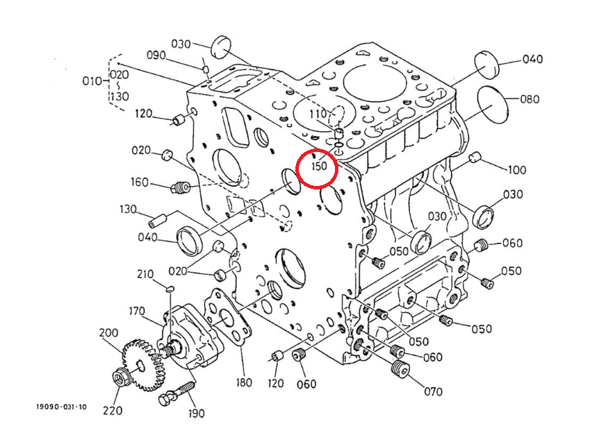 JOINT TORIQUE DE CULASSE ORIGINE - MOTEUR KUBOTA Z402 Z482 – Image 3