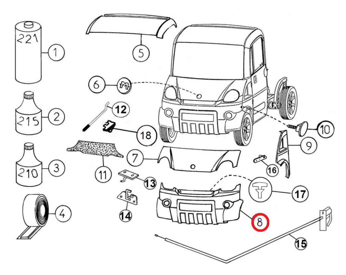 PARE CHOC AVANT - MEGA PHASE 2 MULTITRUCK – Image 2