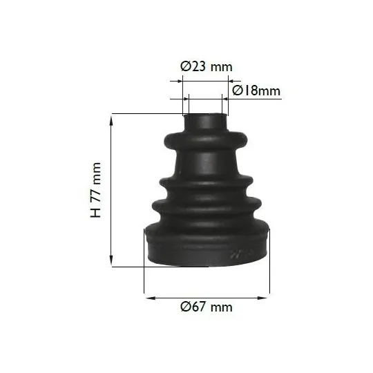SOUFFLET DE CARDAN VOITURE SANS PERMIS - AIXAM MINAUTO LIGIER MICROCAR DUE CHATENET JDM BELLIER CASALINI GRECAV – Image 3