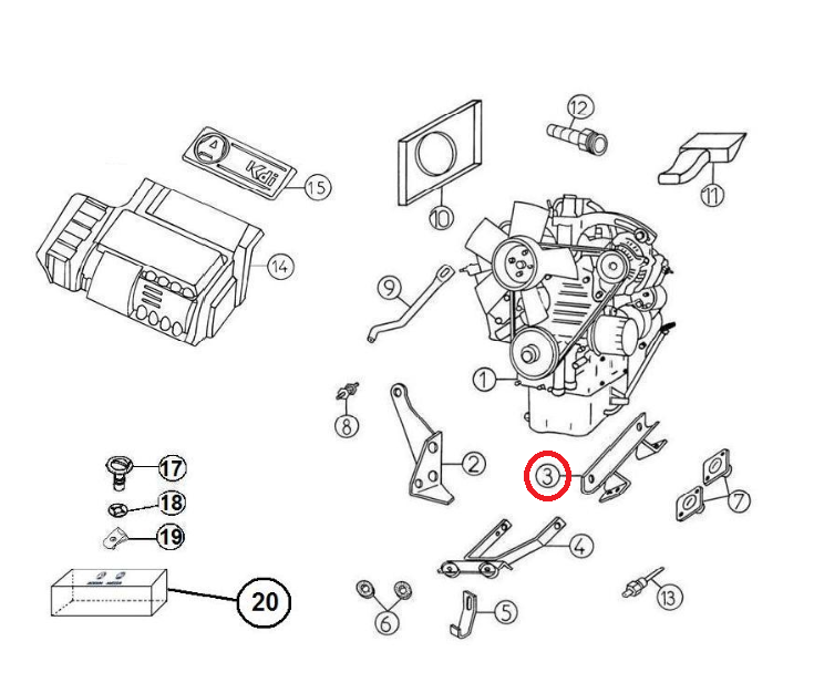 SUPPORT LIAISON AVANT - AIXAM 400 500 A721 A741 A751 CITY ROADLINE SCOUTY CROSSLINE – Image 3