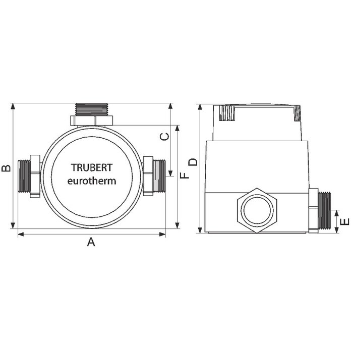 Mitigeur thermostatique collectif trubert eurotherm, jusqu'à 42 l/min - Blanc - Watts industries - Watts – Image 2