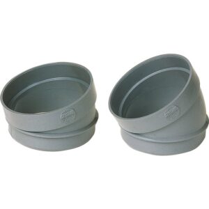 Raccord PVC gris coudé 15° - Mâle / femelle Ø 100 mm - Nicoll