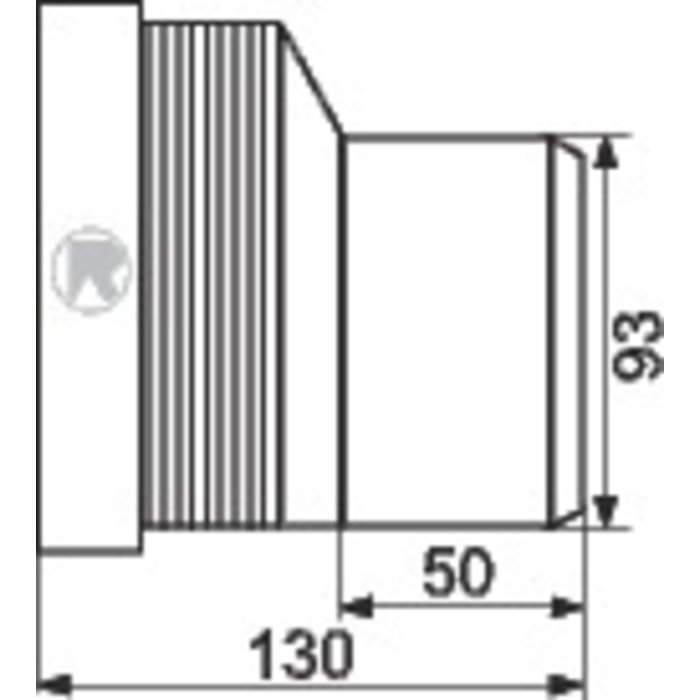 Pipe WC - REGIPLAST - Excentrée - Sortie Ø93mm - Regiplast – Image 2