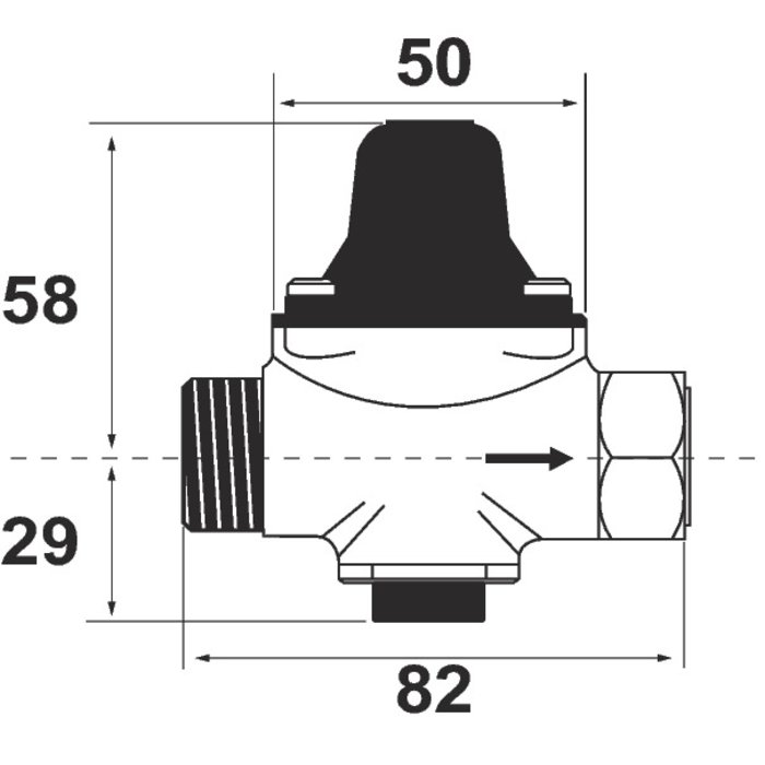Réducteur de pression pour chauffe eau - DESBORDES - Securo n°5 SP - MF 3/4" - Desbordes – Image 2