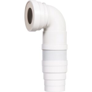Pipe WC - SIAMP - Articulée et extensible - Coudée - Ø 90 à 110mm - Siamp