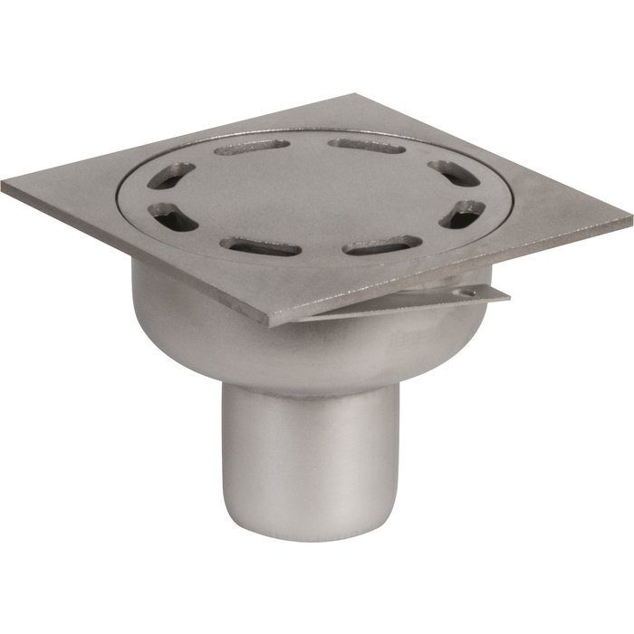 Siphon de sol - ACO - Showerdrain - 100 x 100 mm - Inox - Verticale DN40 - ACO