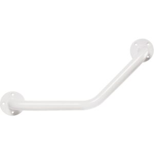 Barre d'appui coudée acier époxy blanc Godonnier - Diamètre 25 mm - Godonnier