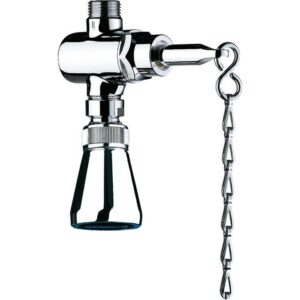 Pomme de douche à chaîne - DELABIE - Tempostop - Débit 9 l/min à 3 bar - Delabie