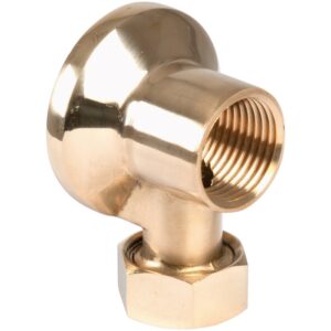 Applique laiton poli - F1/2" - Tube Ø 14 mm - Codital