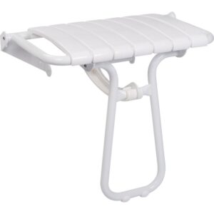 Siège de douche escamotable - PELLET - L.360 x l.580 x h.500 mm - Blanc - Pellet