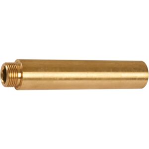 Rallonge laiton droit à visser - M 1/2" - F 1/2" - 100 mm - Comap