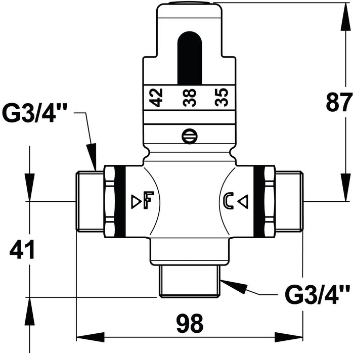 Régulateur thermostatique de sécurité - Gradué - Presto – Image 2