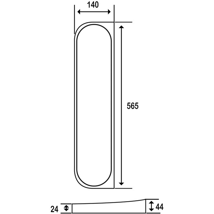 Tablette de lavabo - ODYSSEA - Furtive - L.565 mm - Odyssea – Image 4