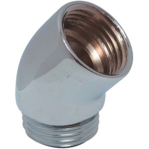 Coude passe-flexible chromé - MF 1/2" - Bossini