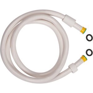 Flexible lisse Blanc - SIDER - Embout jaune - 1,5 m - SIDER