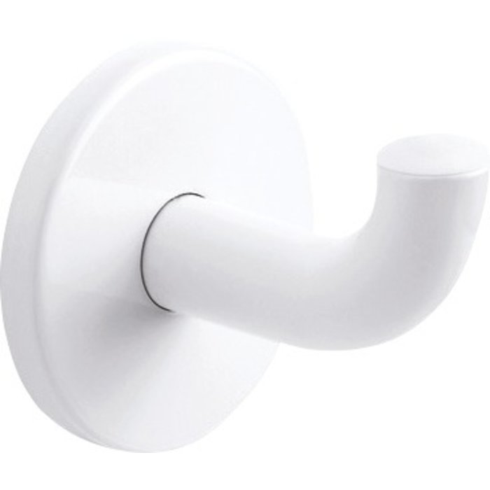 Patère simple inox époxy blanc - Delabie