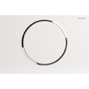Plaque de commande - Geberit - Sigma10 - Interrompable - Blanc chromé - Geberit