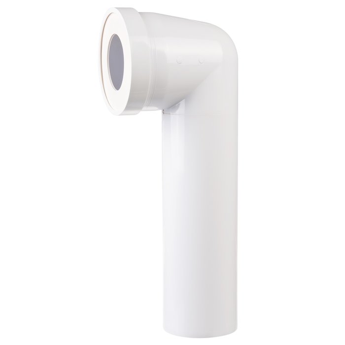 Pipe WC - REGIPLAST - Coudé 90° - Femelle-mâle - Ø 93 x L 330 mm - Regiplast