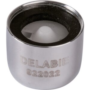 Brise-jet ECO antitartre – DELABIE – F22x100 – Débit réglable 1,5 à 6 L/min – Préréglé 3 L/min – Lot de 2 - Delabie