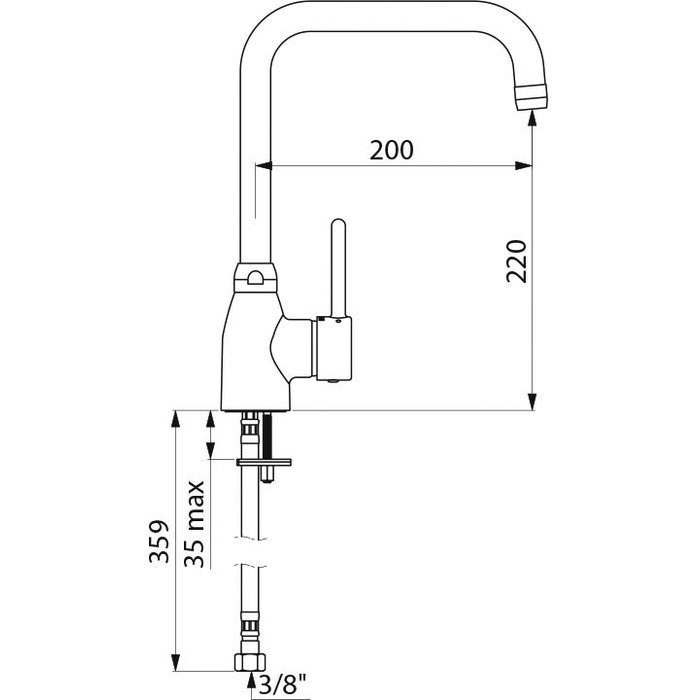 Mitigeur évier - DELABIE - Bec orientable - 9 l/min - Delabie – Image 2