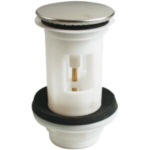 Bonde de lavabo – PORCHER – 1″1/4 – Clapet recouvrant inox – Pour vidage Ø55 mm - Porcher