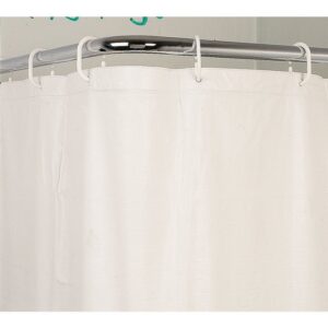Rideaux de douche - PVC blanc - 1,8 x 0,9 m - Pellet ASC - Avec anneaux - Pellet