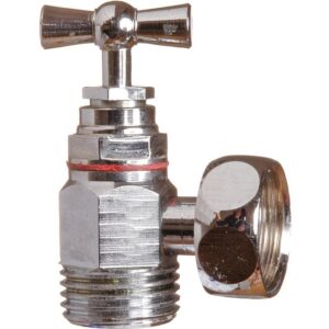 Robinet à potence pour réservoir WC – SFERACO – Laiton chromé 4MS – DN 3/8" - Sferaco