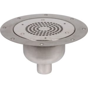 Siphon de sol - ACO - Pour sols souples - Inox - Verticale DN40 - ACO