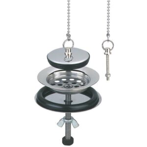 Dessus de siphon - GRANDSIRE - Grille inox - Caoutchouc chromé - Grandsire
