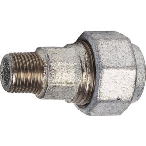 Raccord à serrage extérieur - Acier galvanisé - Mâle