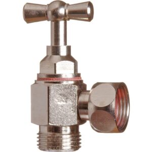 Robinet équerre à potence blanchi - MF 3/8"- sans presse étoupe - RTM S.r.l.